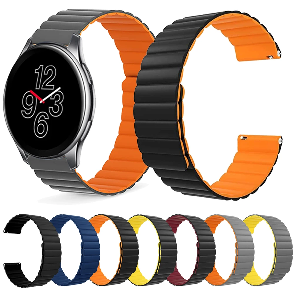 

Magnetic Silicone Strap for Oneplus Watch Band for One Plus Watch Soft Sports Replacement Wristband Correa Bracelet Accessories