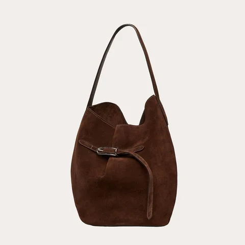 Дизайн, женские сумки, модные серебряные сумки на плечо с пряжкой, женские сумки, повседневные замшевые кожаные сумки-ведра, женские сумки