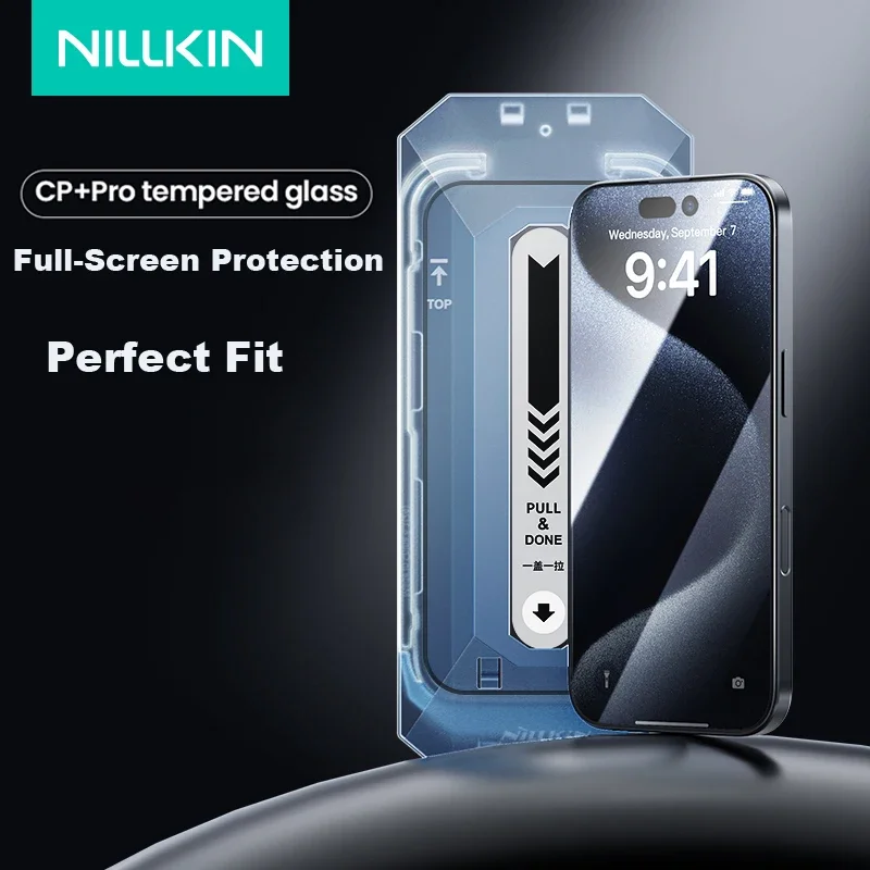 Для iPhone 16 Pro Max закаленное стекло Nillkin CP + 2.5D Защитная пленка для экрана с полным