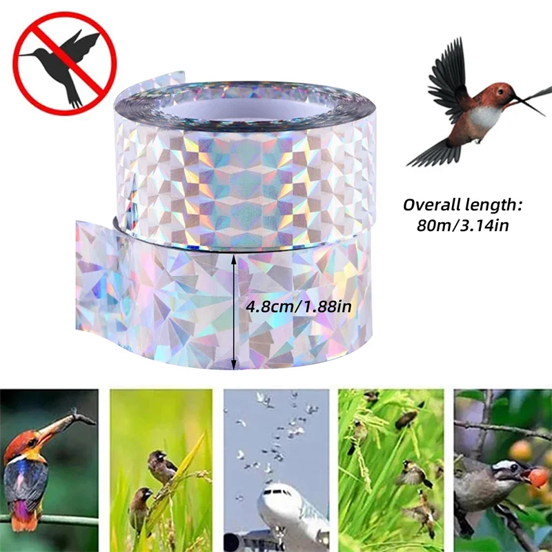 

Reflective Bird Scare Ribbon Anti Bird Tape Non-Toxic Garden Orchard Pest Control Small Animals Repeller Tapes Bird Scare Tape