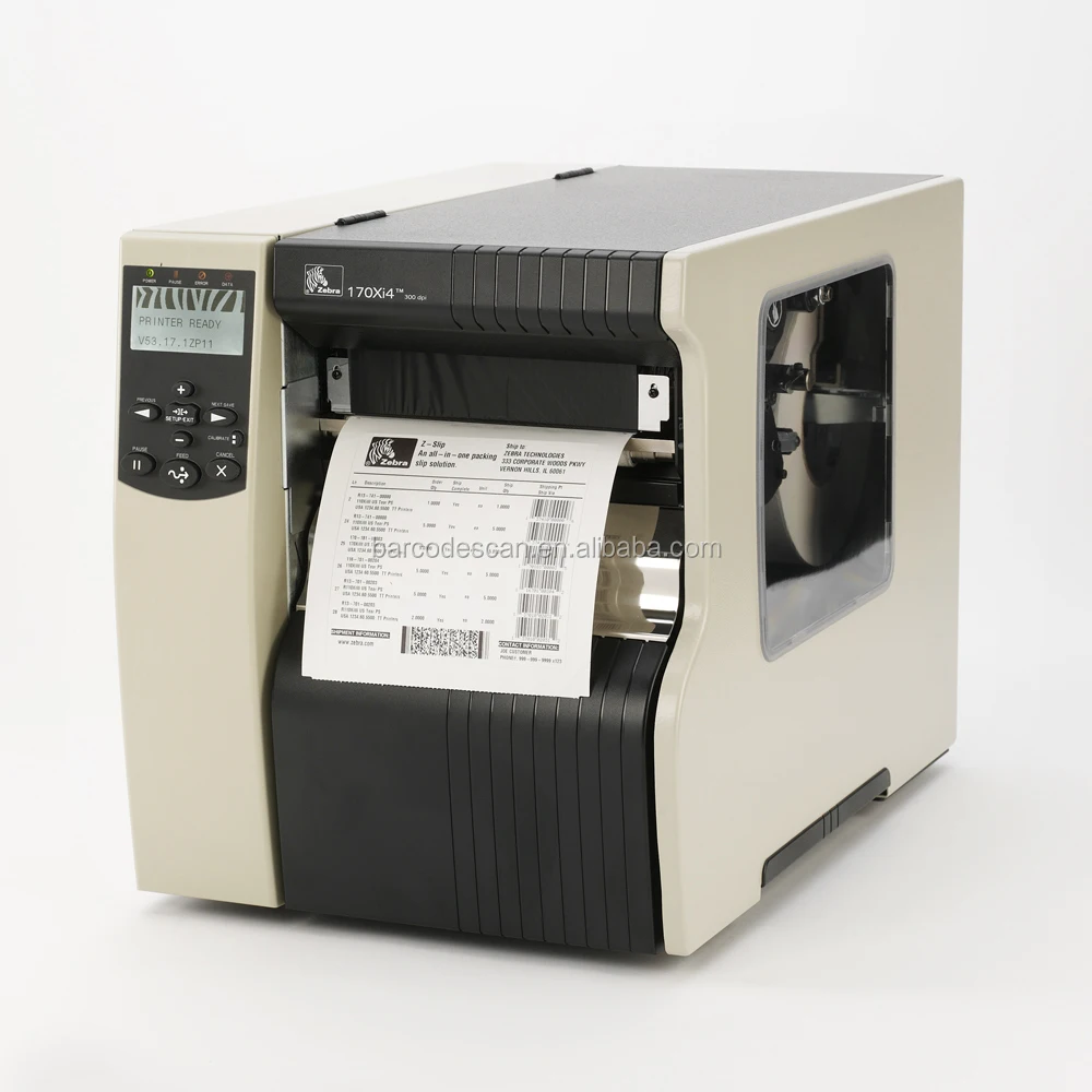 

High Performance Barcode Label Printer Zebra 170Xi4 Zebra Barcode Printer
