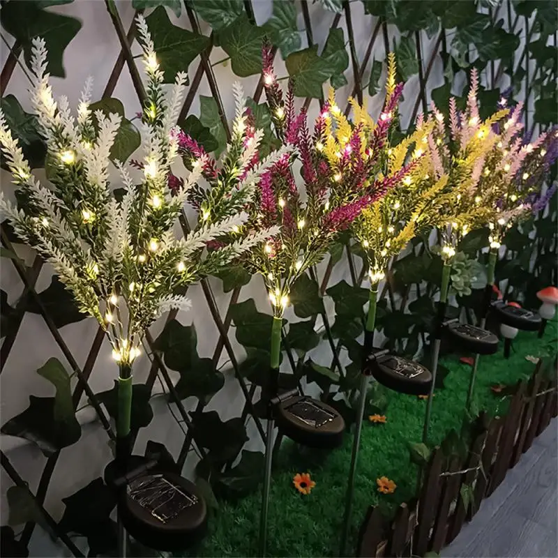 

Outdoor Garden LED Lights Solar Lavender Outdoor Courtyard Decoration LED Simulation Garden Lawn With Romantic Atmosphere Lights