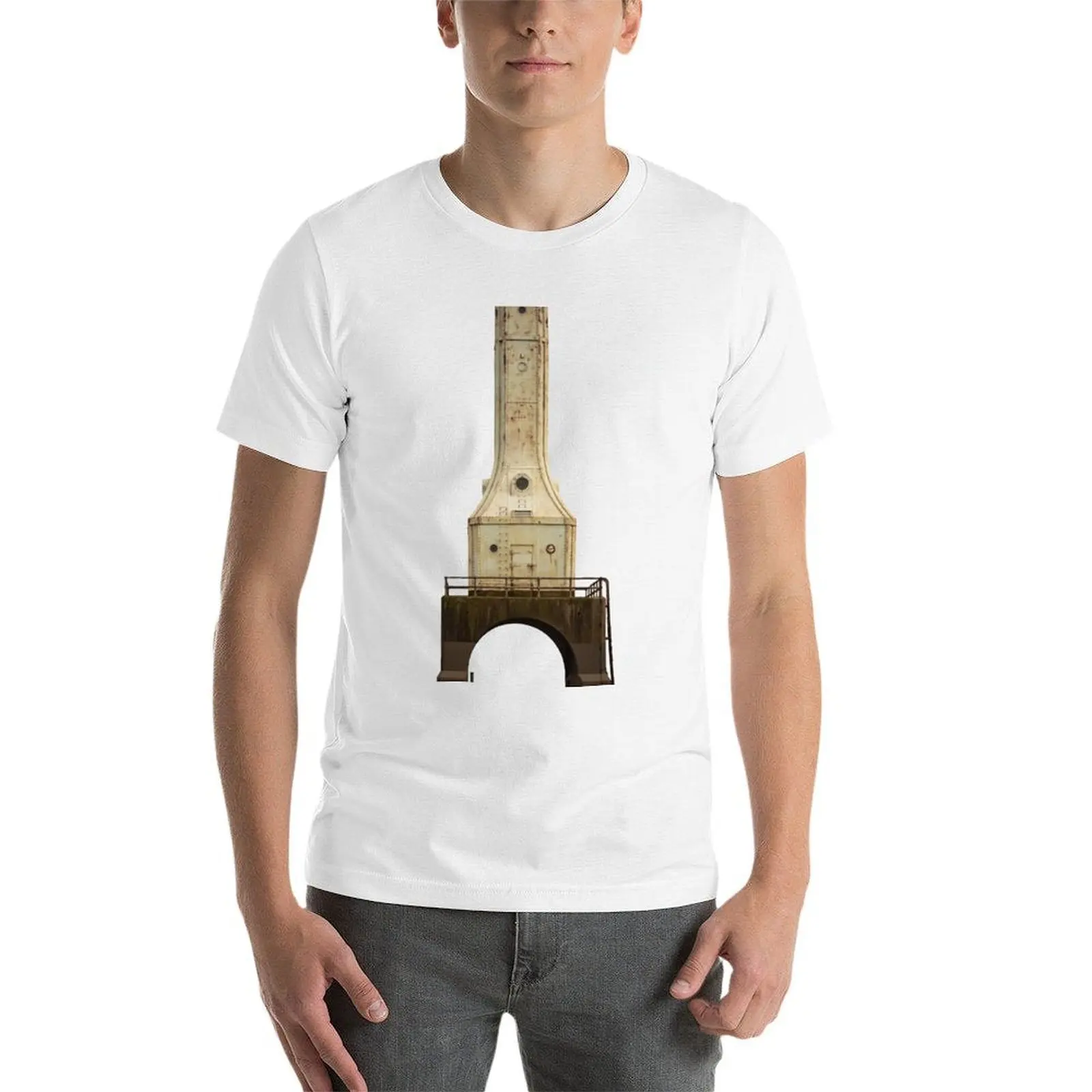 Фото Футболка Port Washington Breakwater Lighthouse, базовая дышащая однотонная футболка №3