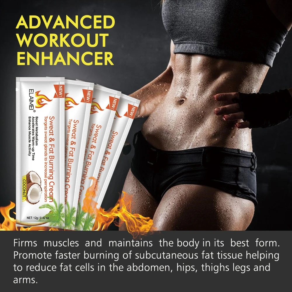 

10Pcs/Box Lose Weight Slimming Cream Accelerate Muscle Activity Sweat Enhancing Fat Burning Slimming Cream