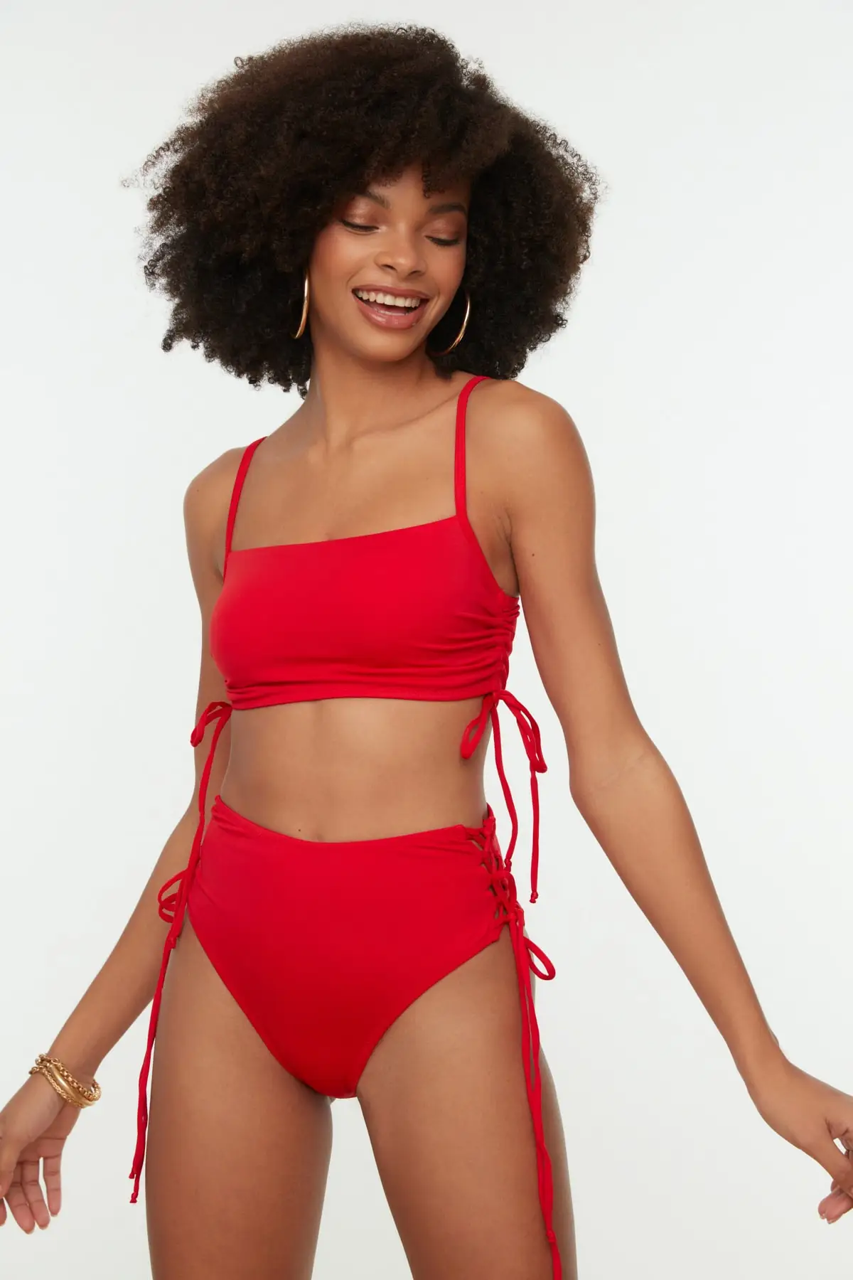 

Lacing High Detailed Bel Bikini Bottom TBESS22BA0044