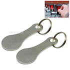 21 шт. кольцо для ключей, брелок из металлического алюминиевого сплава, черная корзина для покупок, аксессуары для декора