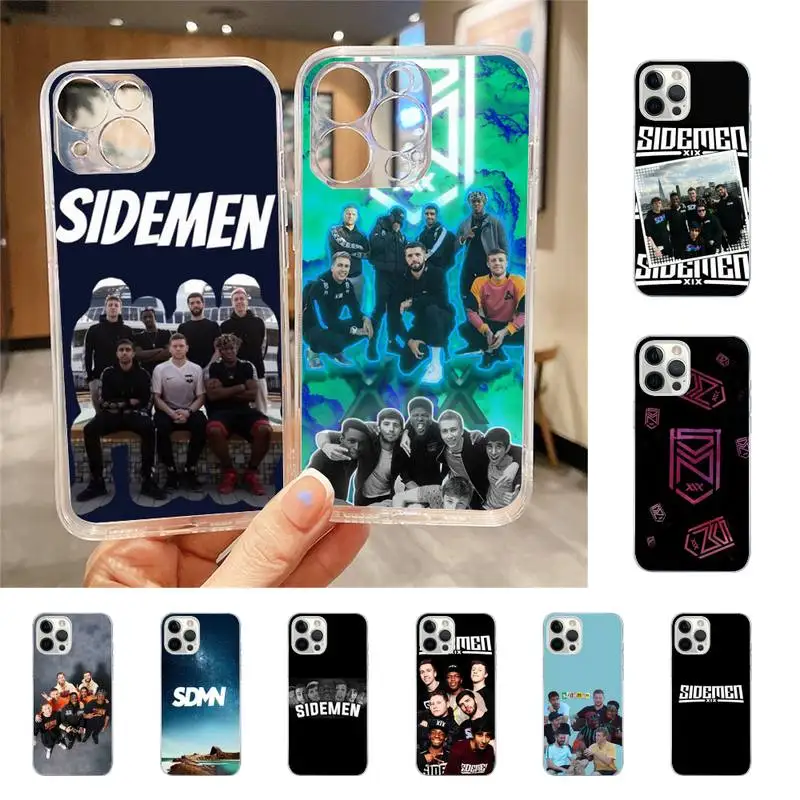 

Sidemen SDMN Phone Case For Iphone 7 8 Plus X Xr Xs 11 12 13 Se2020 Mini Mobile Iphones 14 Pro Max Case