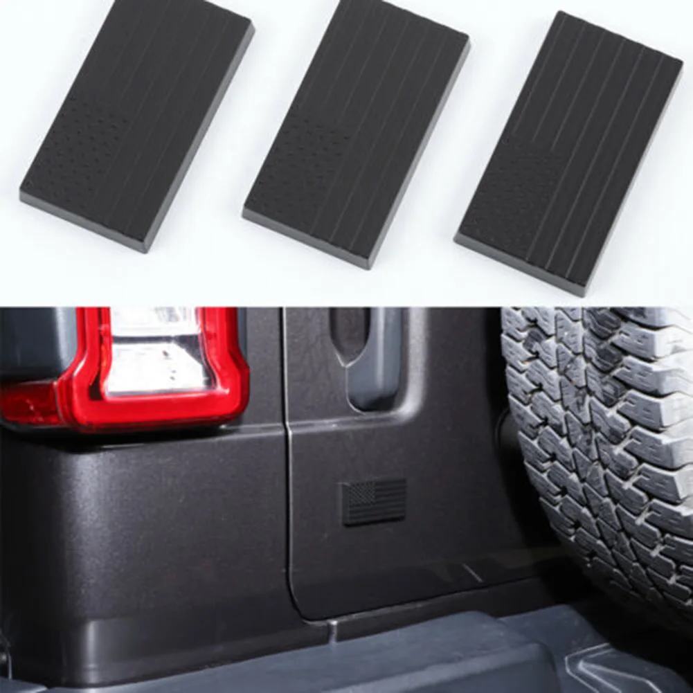 

100% Brand New High Quality Door Key Socket Cover Trim 3pcs/set ABS Black Key Hole Cover With Double-sided Tape