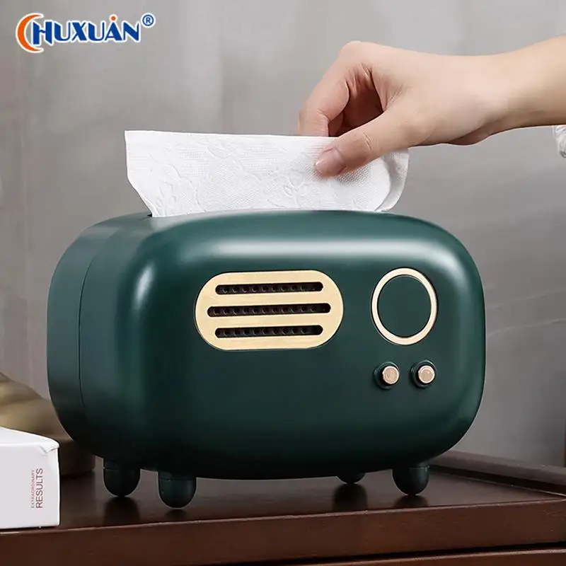 

Creative Multi-function Wet Wipes Decoration Paper Holder Storage Home Living Room Bedroom Table Vintage Storage Paper Drawer