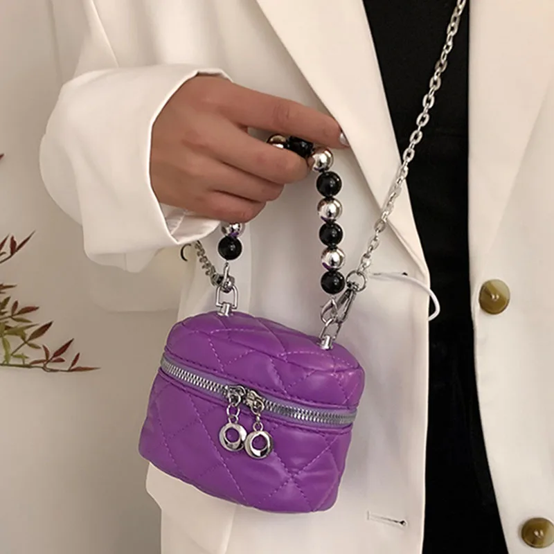 

Модная миниатюрная сумка на плечо, брендовые дизайнерские роскошные женские сумки с жемчужной цепочкой, сумочка-клатч, кожаные сумки через ...