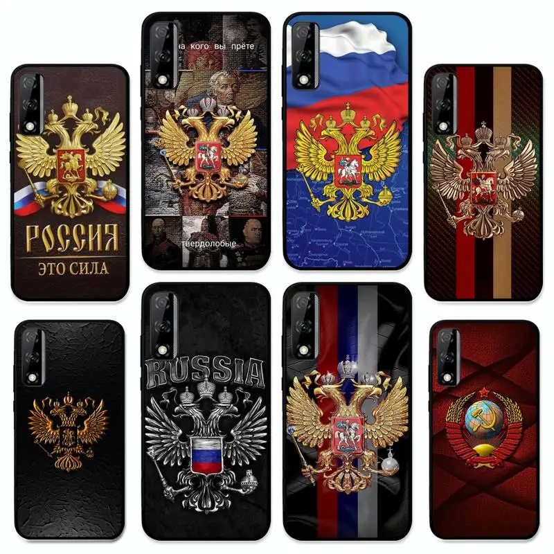 

Russia Russian Flags Phone Case for Huawei Y 6 9 7 5 8s prime 2019 2018 enjoy 7 plus