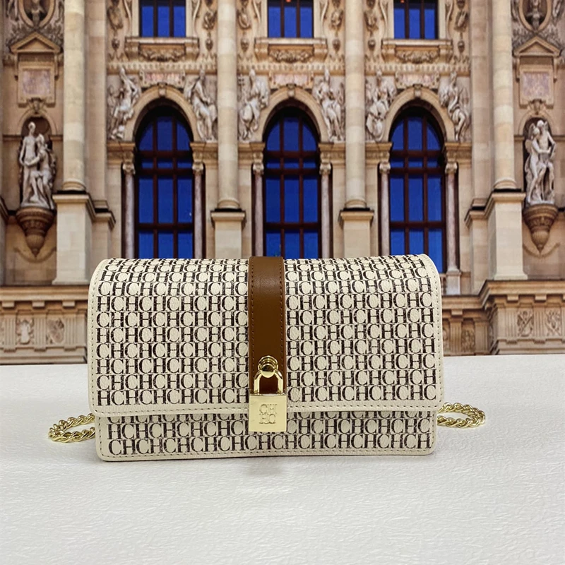 

100% Genuine Leather Women Small Square Bags Party Bag 2022 New Fashion Single Shoulder Chain Bags Luxury Brand Designer Purses