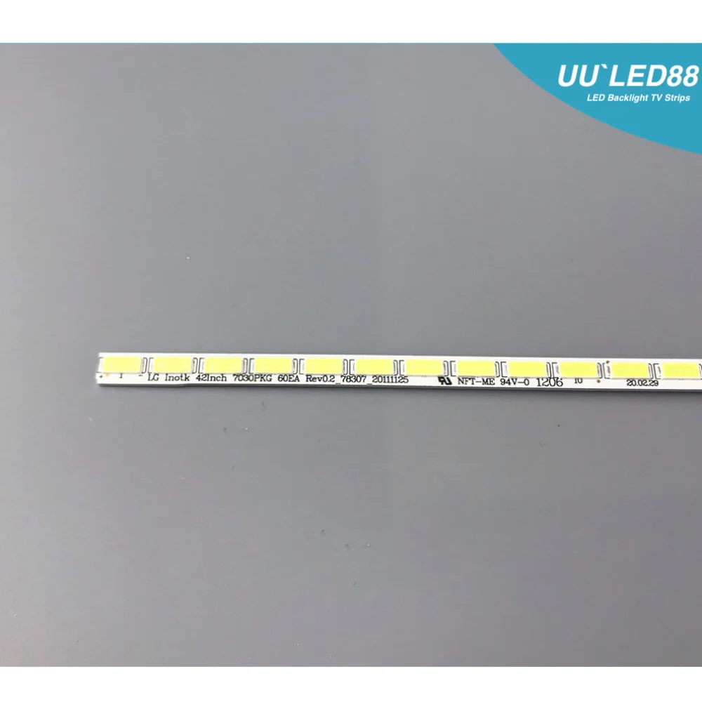 

1 шт. = 60 светодиодный ных лент 525 мм светодиодный подсветки LG 42LS570T T420HVN01.0 74.42T23.001 7030PKG 60ea 42LS5600 42LS560T 42LS570S 42LS575S