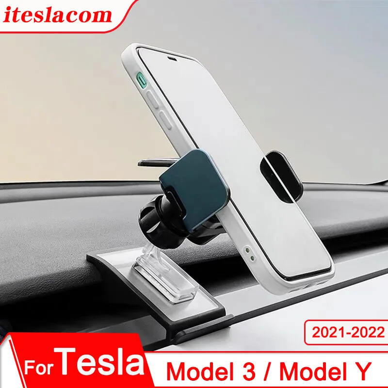2022 new model3 y car cell phone holder for tesla model 3 2021 accessories iphone samsung huawei xiaomi car phone mount stand free global shipping