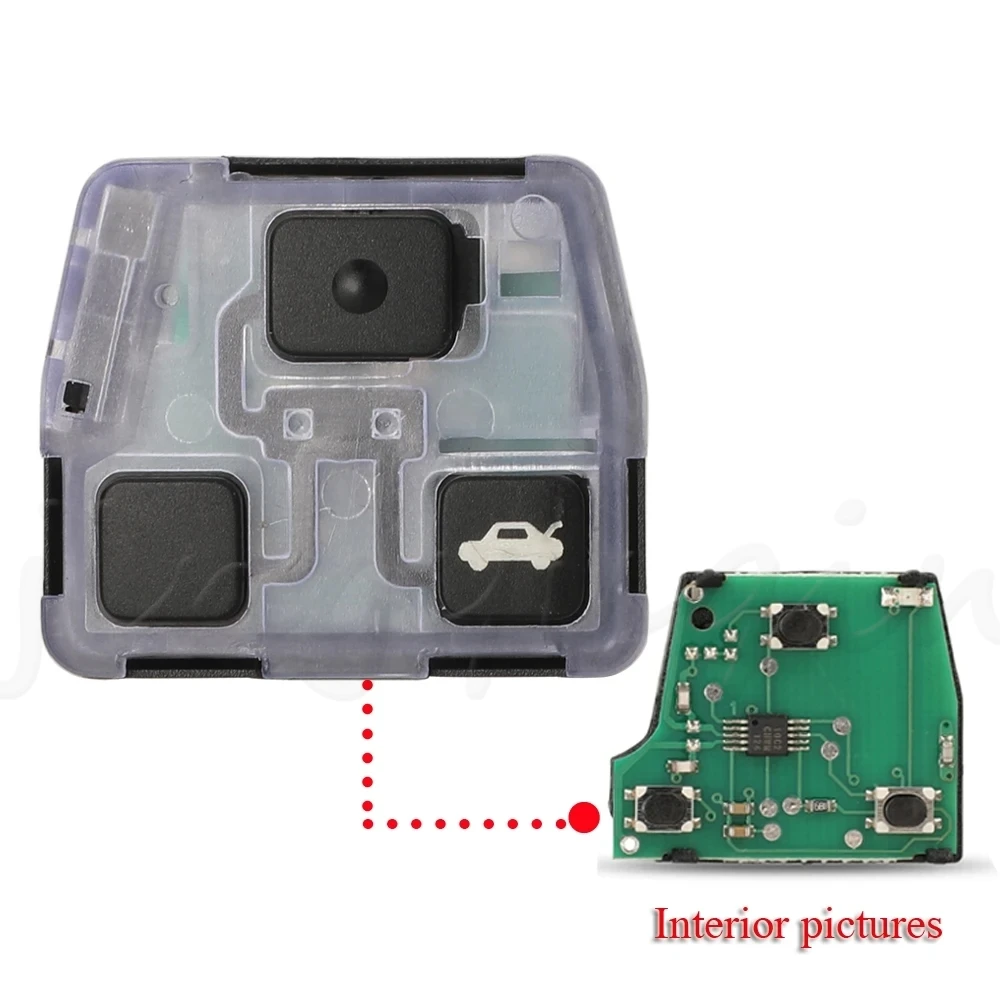 

Jingyuqin смарт-пульт дистанционного управления автомобильный ключ 433 МГц 4C Чип для Toyota Yaris Avensis Corolla Carina и т. Д. P/N: 89071-05010 Fob TOY47