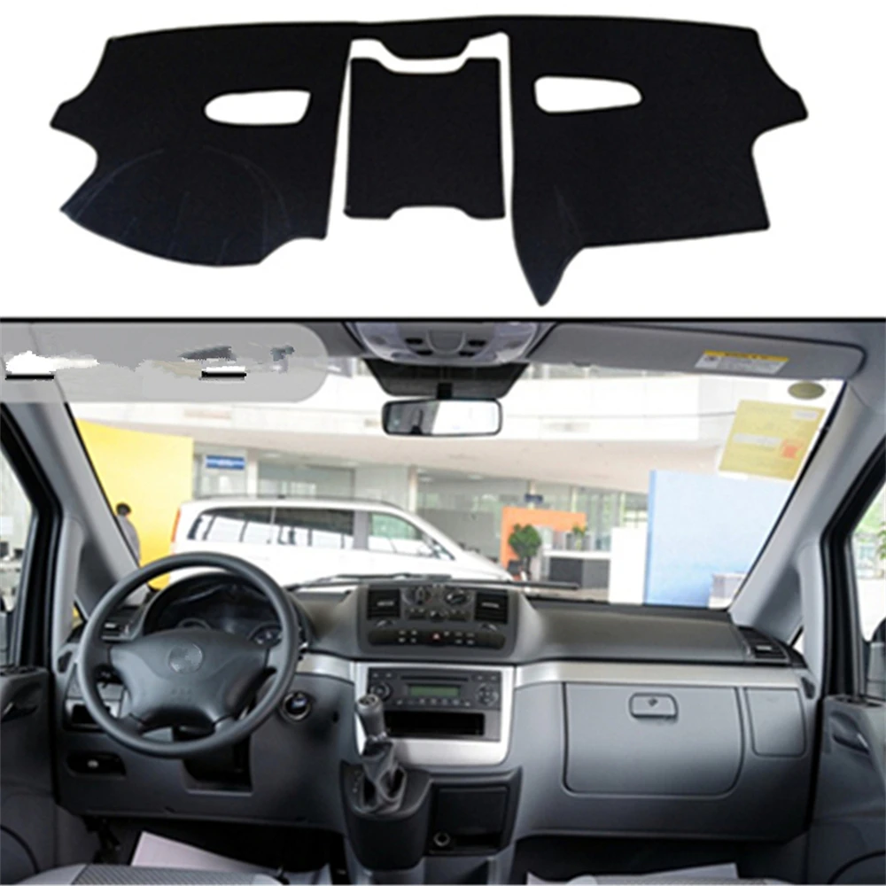 

Sinjayer Car Dashboard Cover Dashmat Pad Inner Auto Carpet Sun Shade Dash Board Cover Fit For Mercedes-Benz VITO 2010 2011-2013