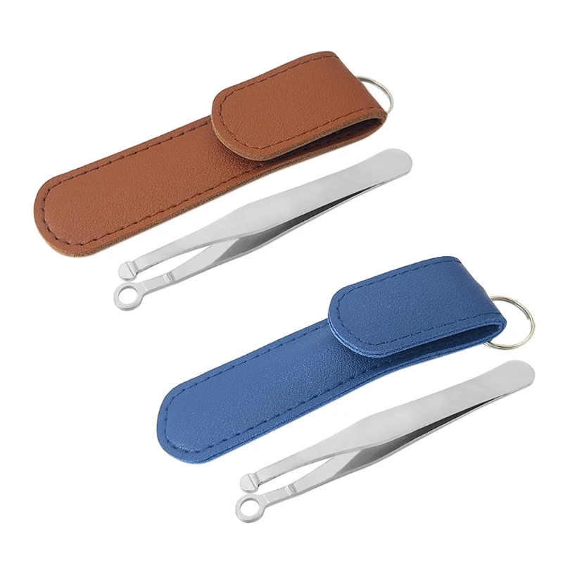 

Universal Nose Hair Trimming Tweezers Multifunctional Painless Stainless Rounded