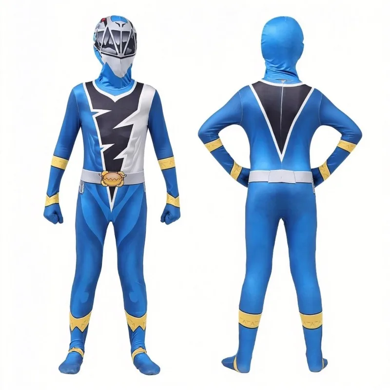 Фото Костюмы для косплея Kishiryu Sentai Ryusoulger, детский комбинезон на все тело, комплект с шлемом, наряд для вечеринки на Хэллоуин, наряд супергероя, наряд для косплея №4