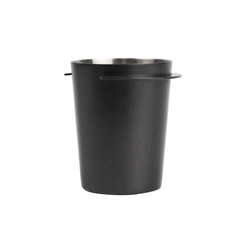 

58Mm Espresso Coffee Dosing Catcher Cup Powder Feeder Machine Resistant Part Wear Distributor Coffeeware Accessories Black