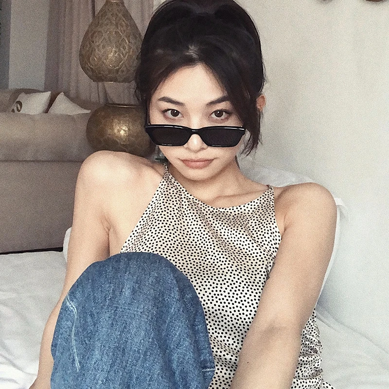 New Fashion Vintage Sunglasses Women Brand Designer Retro Rectangle Sun Glasses Female Ins Popular Colorful Square Eyewear |