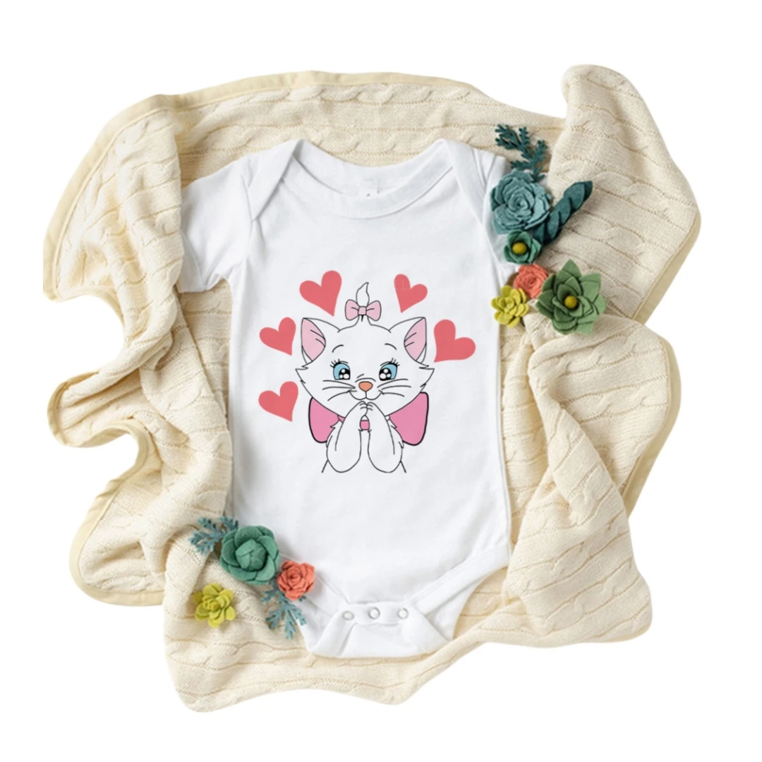 Комбинезон для новорожденных в стиле Харадзюку боди младенцев панк с мультяшным