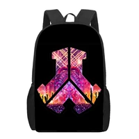 defqon electric syllable music 3d print school bags for boys girls primary students backpacks kids book bag satchel back pack