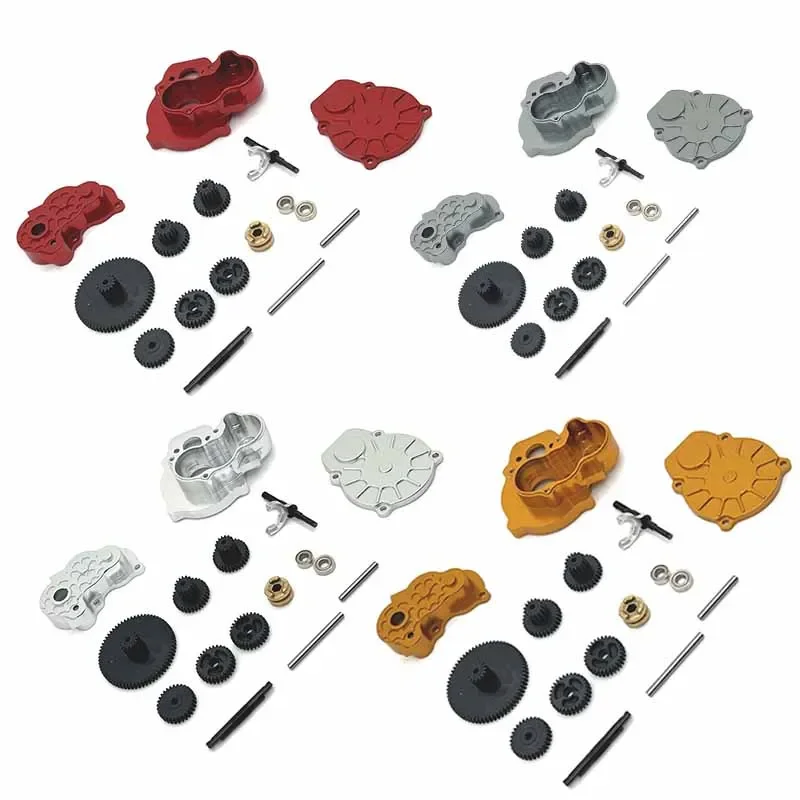 Алюминиевая коробка передач + комплект для FMS 1/24 FCX24 POWER WAGON Lemur UNIMOG K5 BLAZER MAX SMASHER