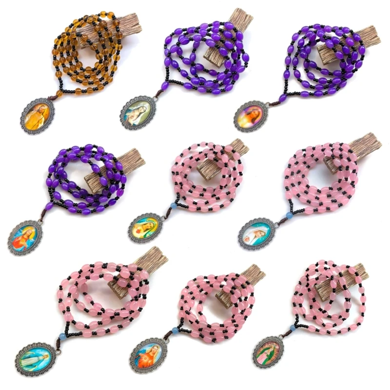 Религиозные украшения на шею шейная цепочка с четками из бисера модная ключицу