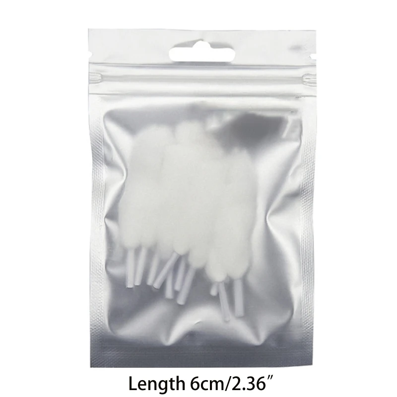

10Pcs/set Shoelace Cotton Thread Cotn Wick Organic Cotton Lighters Coil Wire Liquid Absorbing Oil Guide Cotton Accessory