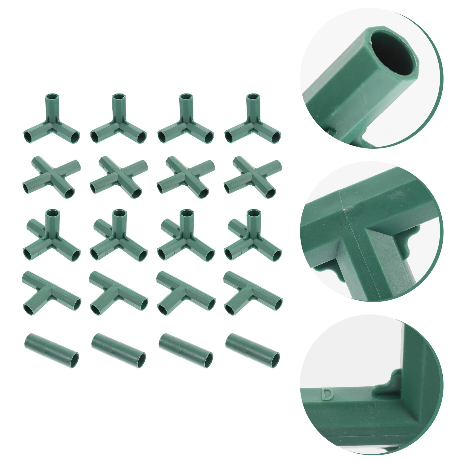 

Irrigation Tubing Fittings Greenhouse Connector Pipe Supports Garden Straight Tee