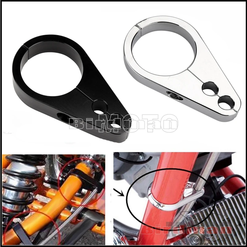 

Зажим для кабеля сцепления тормоза мотоцикла для Harley Honda Yamaha Suzuki 1 "or1-1/4", держатель вилки, зажим для провода дроссельной заслонки