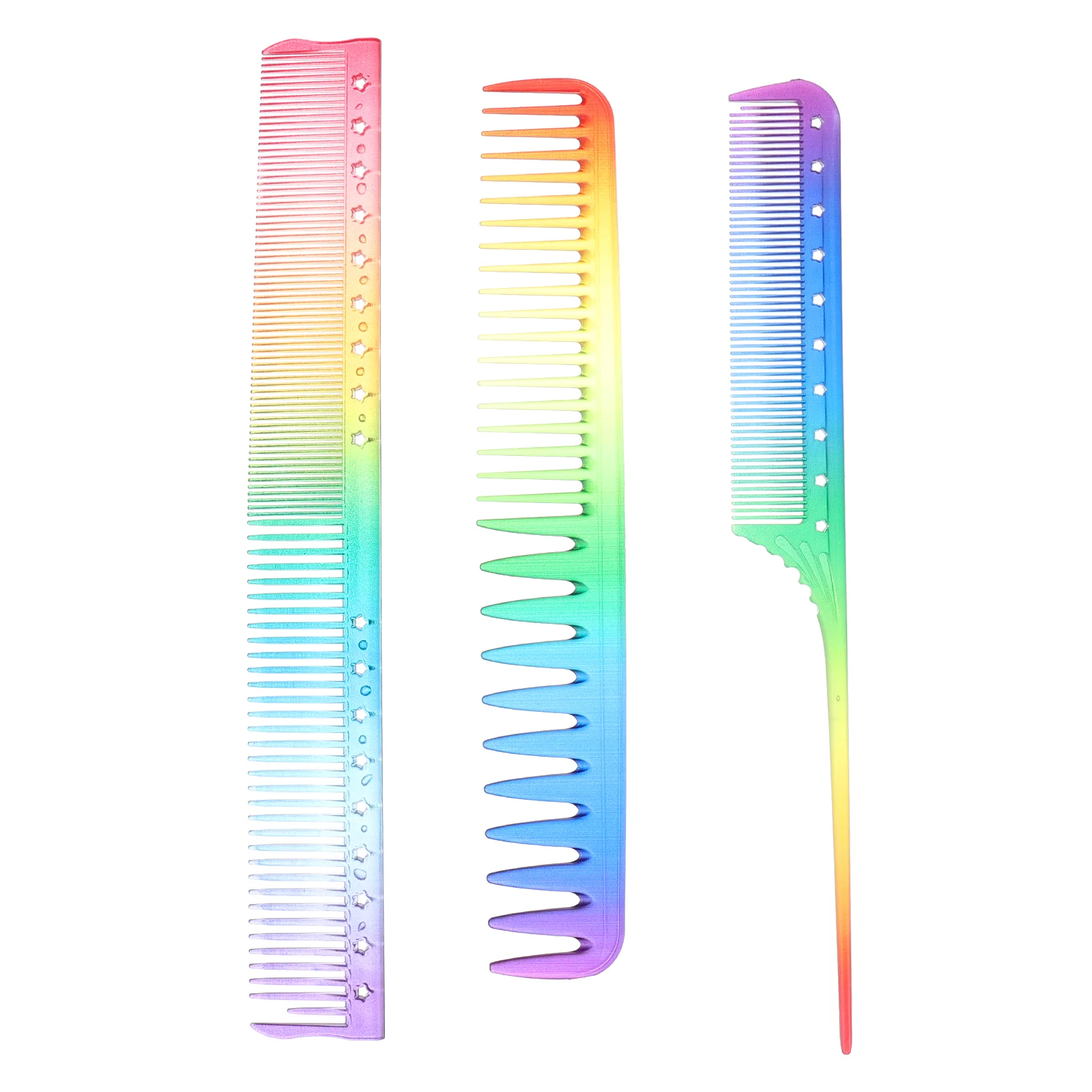 

3pcs Hair Comb Set Portable Chic Professional Barber Combs Styling Comb for Barber Salon
