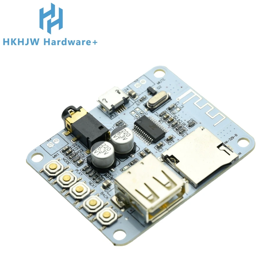 Плата аудиоресивера Bluetooth с USB-разъемом для TF-карты декодирование