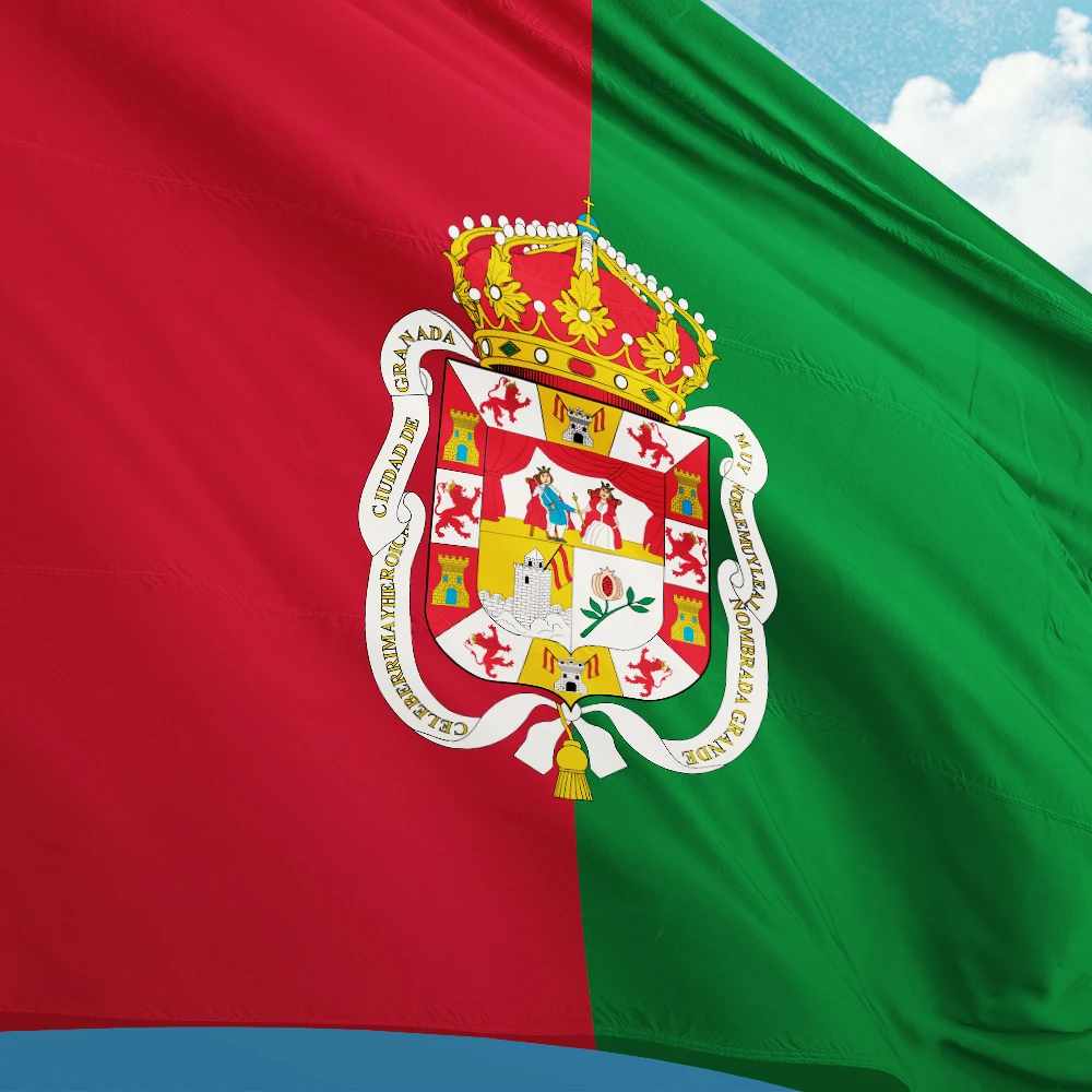 Флаг Испании флаг Гранады 3 фута x 5 футов баннер из полиэстера 90*150 см двойная
