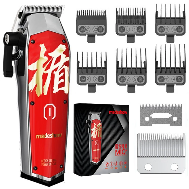 

Madeshow M10 Hair Clipper Barber Hair Trimmer for Men Professional Hair Cutting Machine Finishing Haircut Rechargeable Shaver