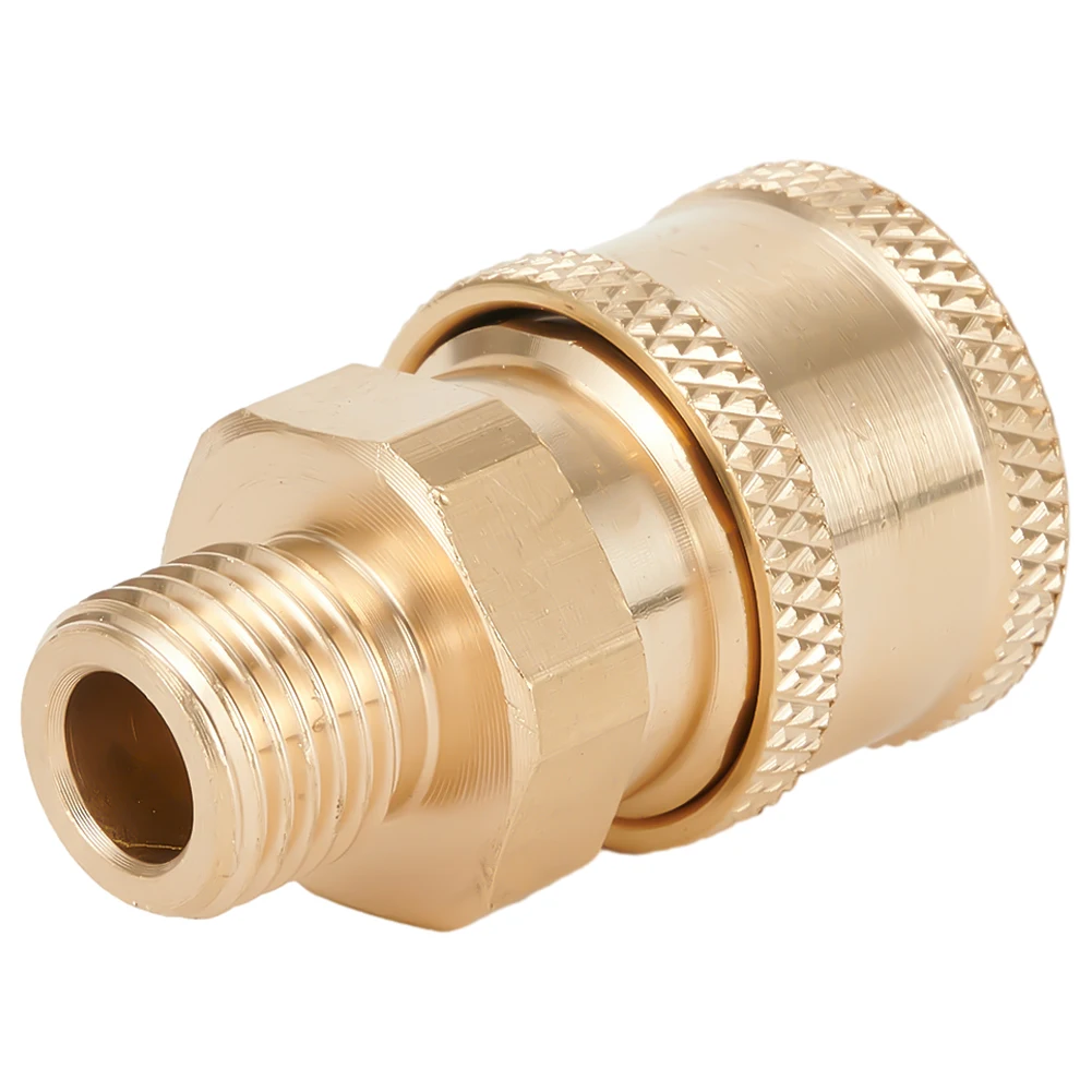 

Male Fitting Adapter Quick Connector Garden Yard Copper Male Fitting Pressure Washer Coupling Quickly Disassemble