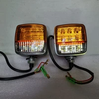 2pcs dc12v 80v led turn signal light indicator lights turn lampkomatsu toyota forklift accessories 3ba 56 71421 56690 13130 71