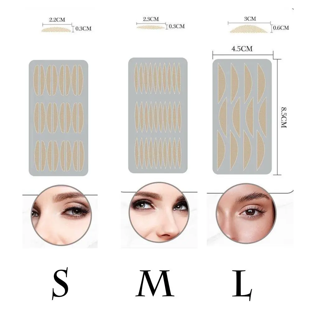 Invisible Eyes Strip Double Sided Eyes Sticky Eyelid Tapes Stickers Adhesive Fiber Instant Eye Lid Lift Strip Eyelid Tools images - 6