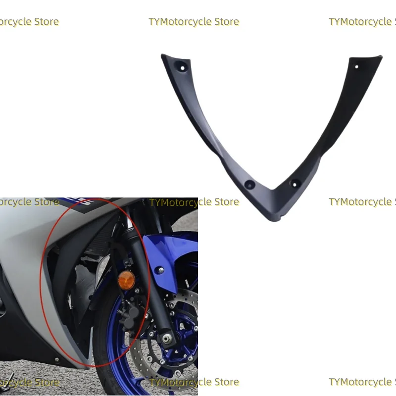 Передний нижний обтекатель мотоцикла подходит для YAMAHA YZF-R25 YZF-R3 YZFR3 YZFR25 2013 2014 2015 2016
