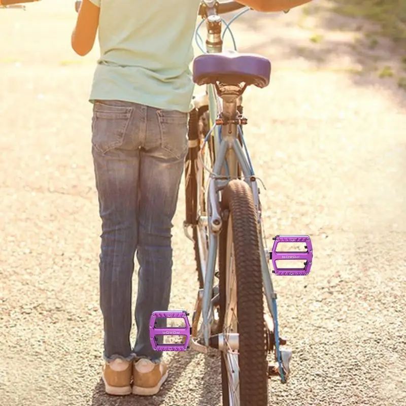 rowerowi pedały rowerowe ze stopu aluminium LED Light Up aluminiowe do rowerów szosowych akumulatorowe wodoodporne