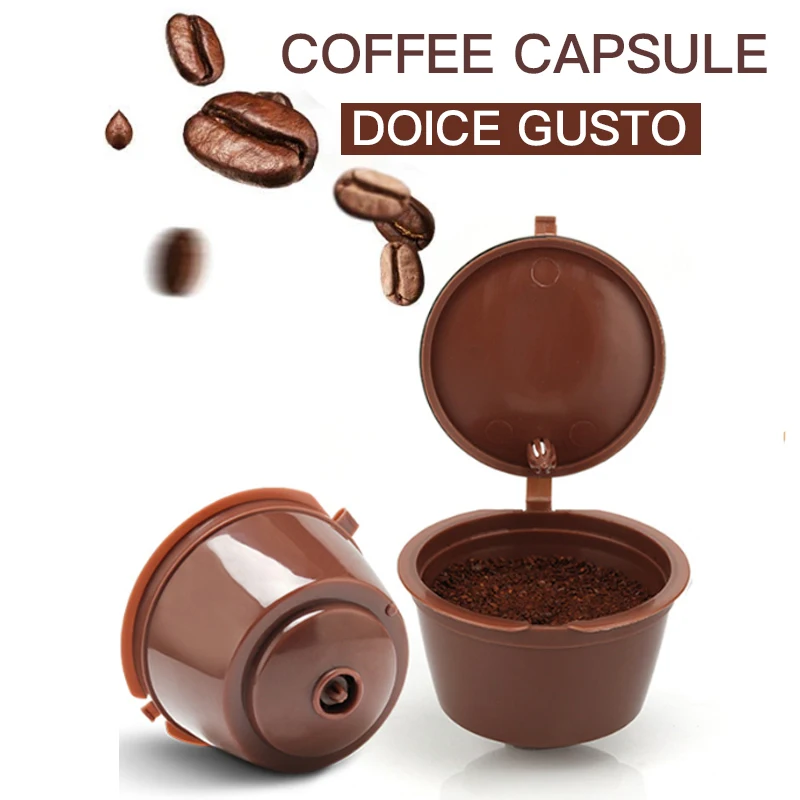 

For Nescafe Dolce Gusto Refillable Filter Reusable Coffee Capsule Filter Cup Baskets Pod Soft Taste Sweet Kitchen Coffeeware