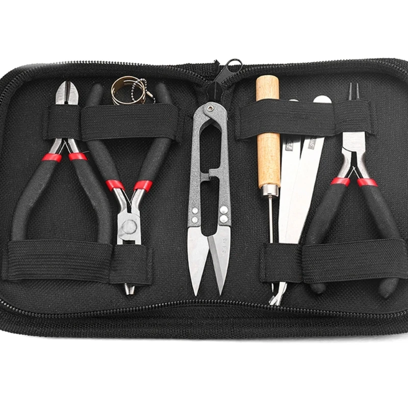 

Jewelry Making Tool Kits Pliers Wire Cutter Scissor Set Scissors Round Nose Plier Side Cutting Pliers Beading DropShipping
