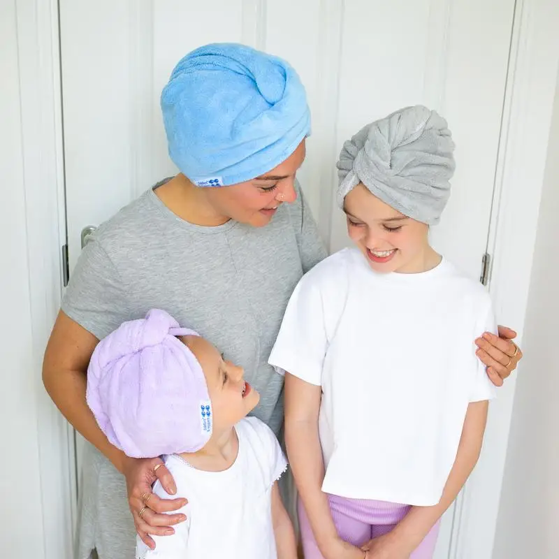 

Детское полотенце, полотенце для мытья волос и приема душа, полотенце, супервпитывающие полотенца для обертывания волос, большой тюрбан для волос 65x25 см для женщин и детей