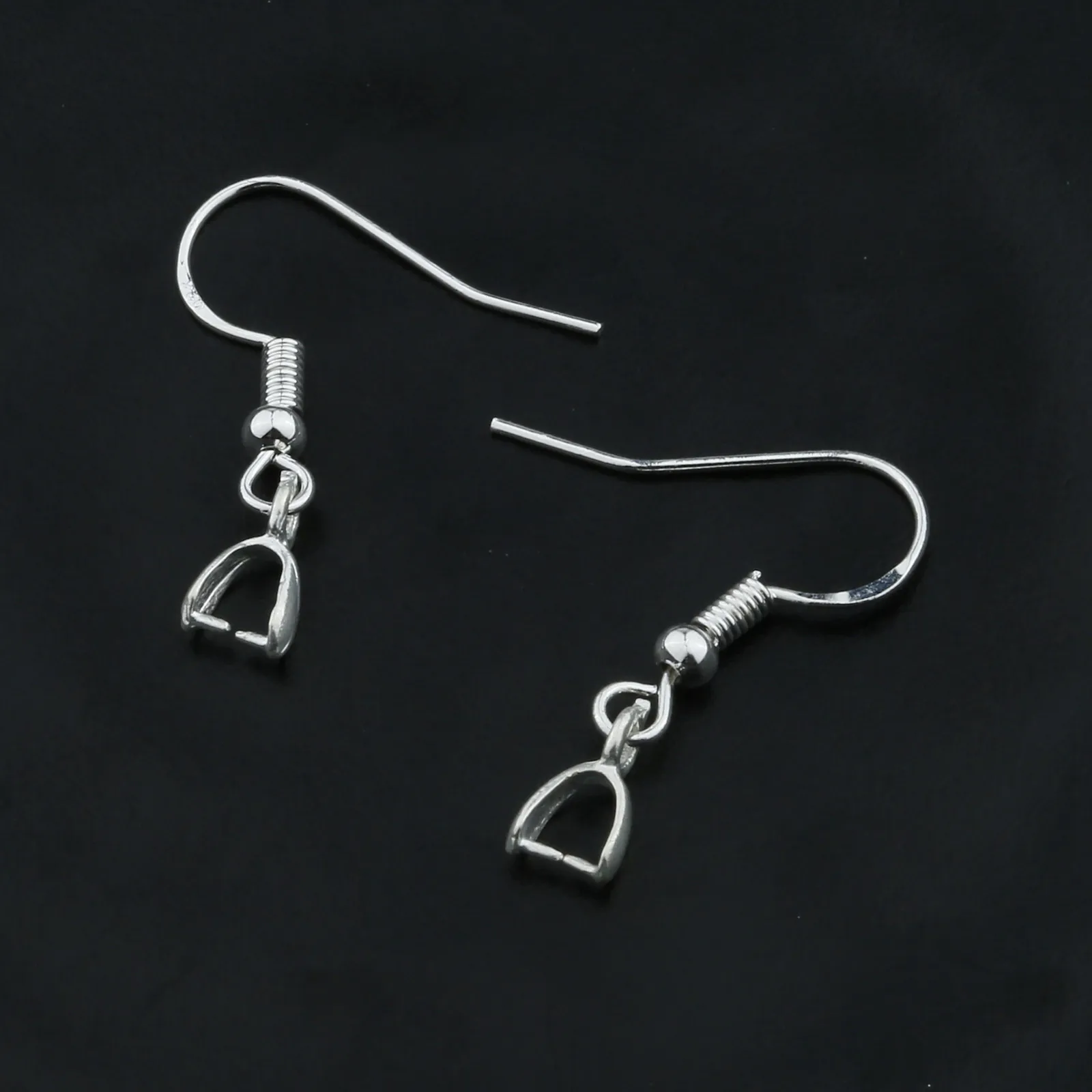 

Серьги-зажимы из серебра 925 пробы с золотым крючком, 20-50 шт.