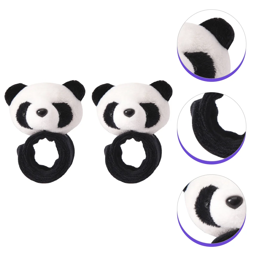 

2pcs Cartoon Panda Slap Bracelets Plush Slap Bracelets Party Slap Bracelets