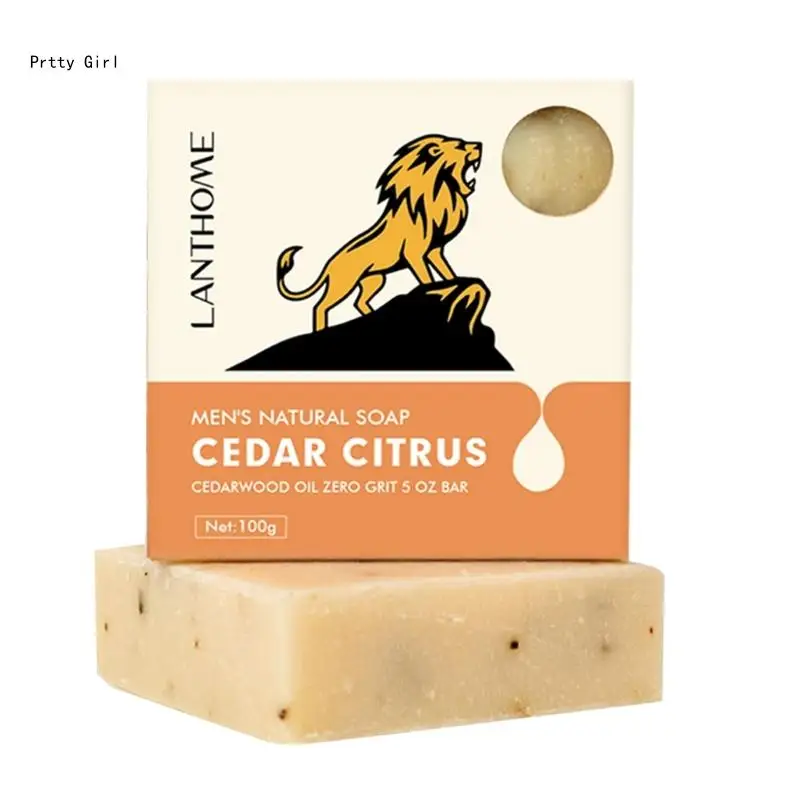 

Кедровое цитрусовое мыло для мытья тела, очищающее средство для тела, лица и бритья, очищающее средство для лица, увлажняющее г