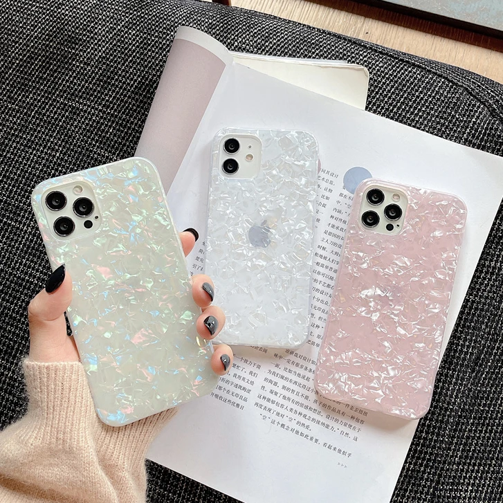 

Multicolor Conch Pattern Marble Case For iPhone For iPhone 13 12 11 Pro Max 7 8 Samsung S20 S21 S22 Plus FE Note 20 Ultra Cover