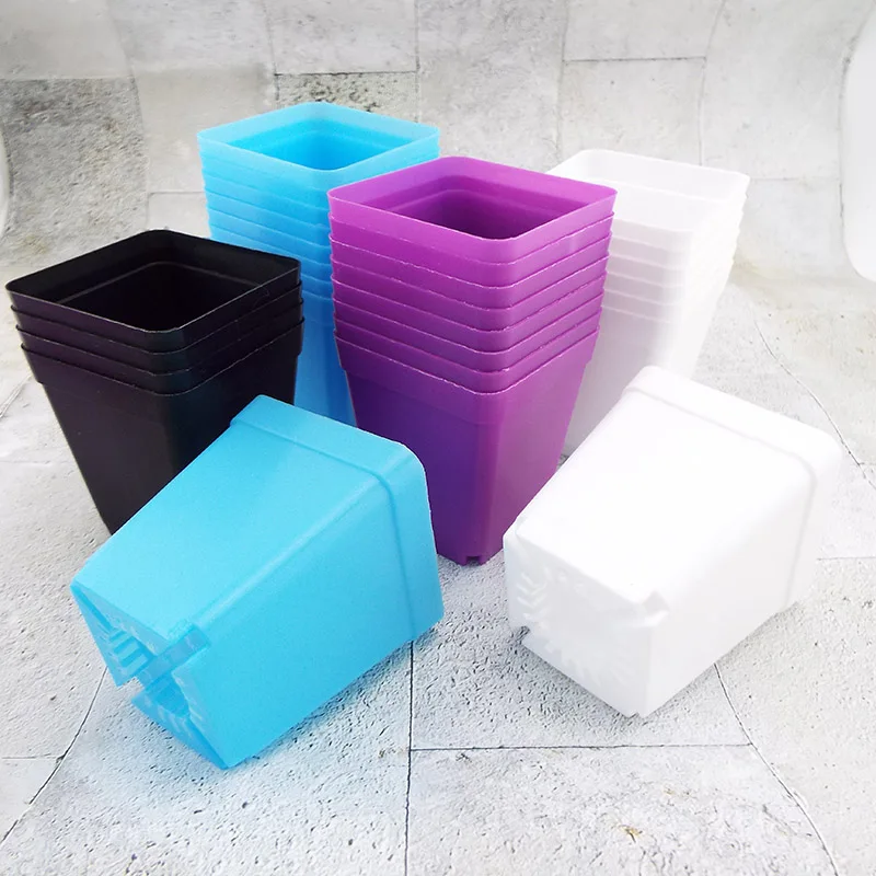 7 см 10 мини-горшки для цветов горшок выращивания растений пластиковый маленький