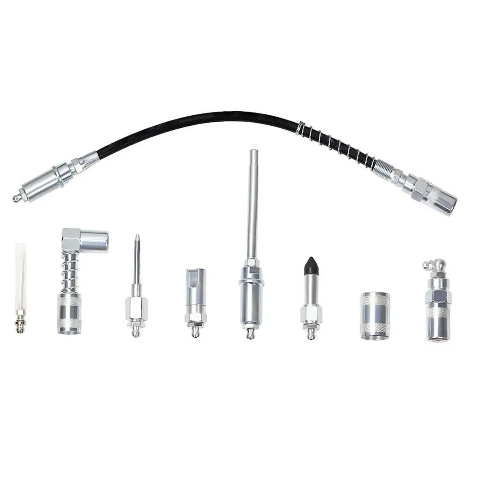 

9Pcs Grease Coupler Kit Quick Connect Durable Grease Fitting Connection Set