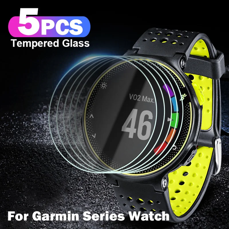 

5pcs Tempered Glass Film for Garmin Fenix 7 7x 7s 6 6x 6s Pro 5 5s Screen Protector Cover for Garmin Forerunner 235 945 735XT